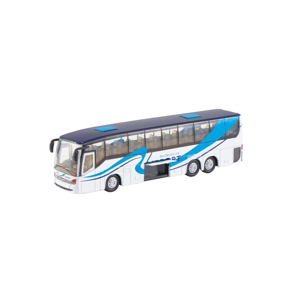 Billede af Biler - Bus, Hvid/Blå, 16 cm, ass 1 stk