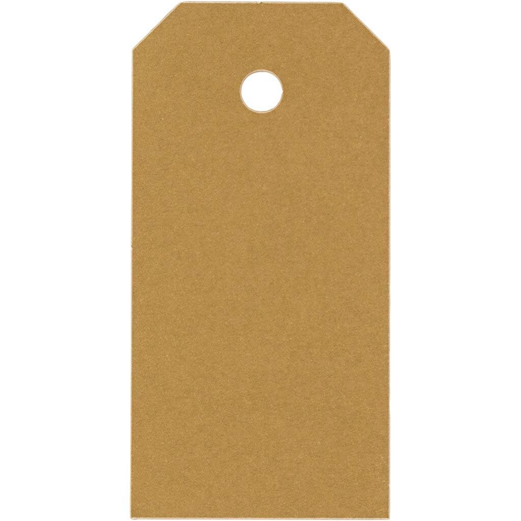 Manilamærker, str. 4x8 cm, 250 g, guld, 1000 stk./ billede