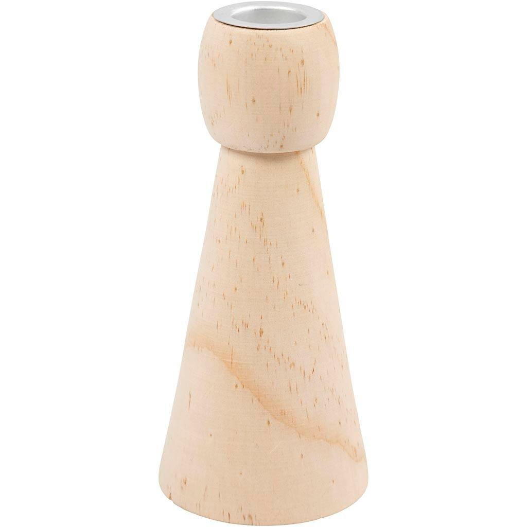 Lysestage, H: 14,5 cm, diam. 6,5 cm, 10 stk./ 1 pk billede