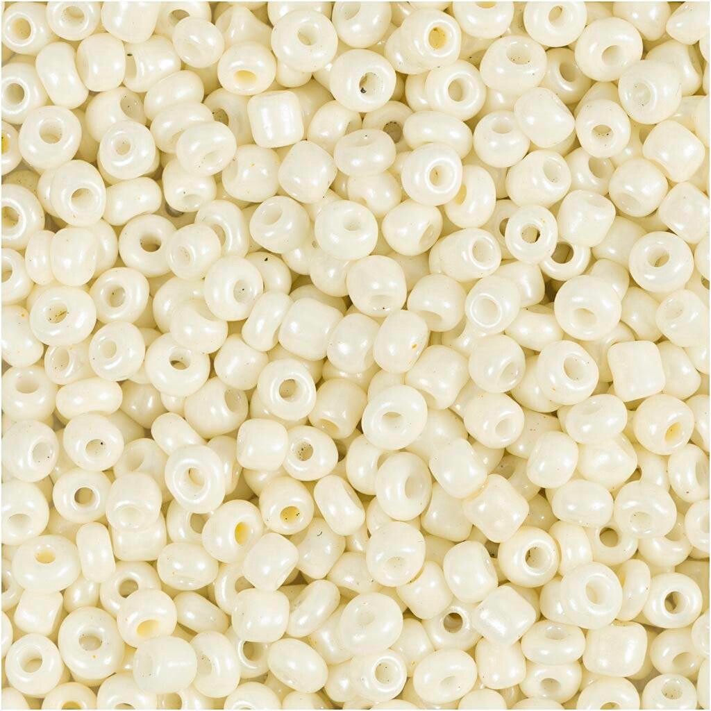 Rocaiperler, diam. 3 mm, str. 8/0 , hulstr. 0,6-1, billede