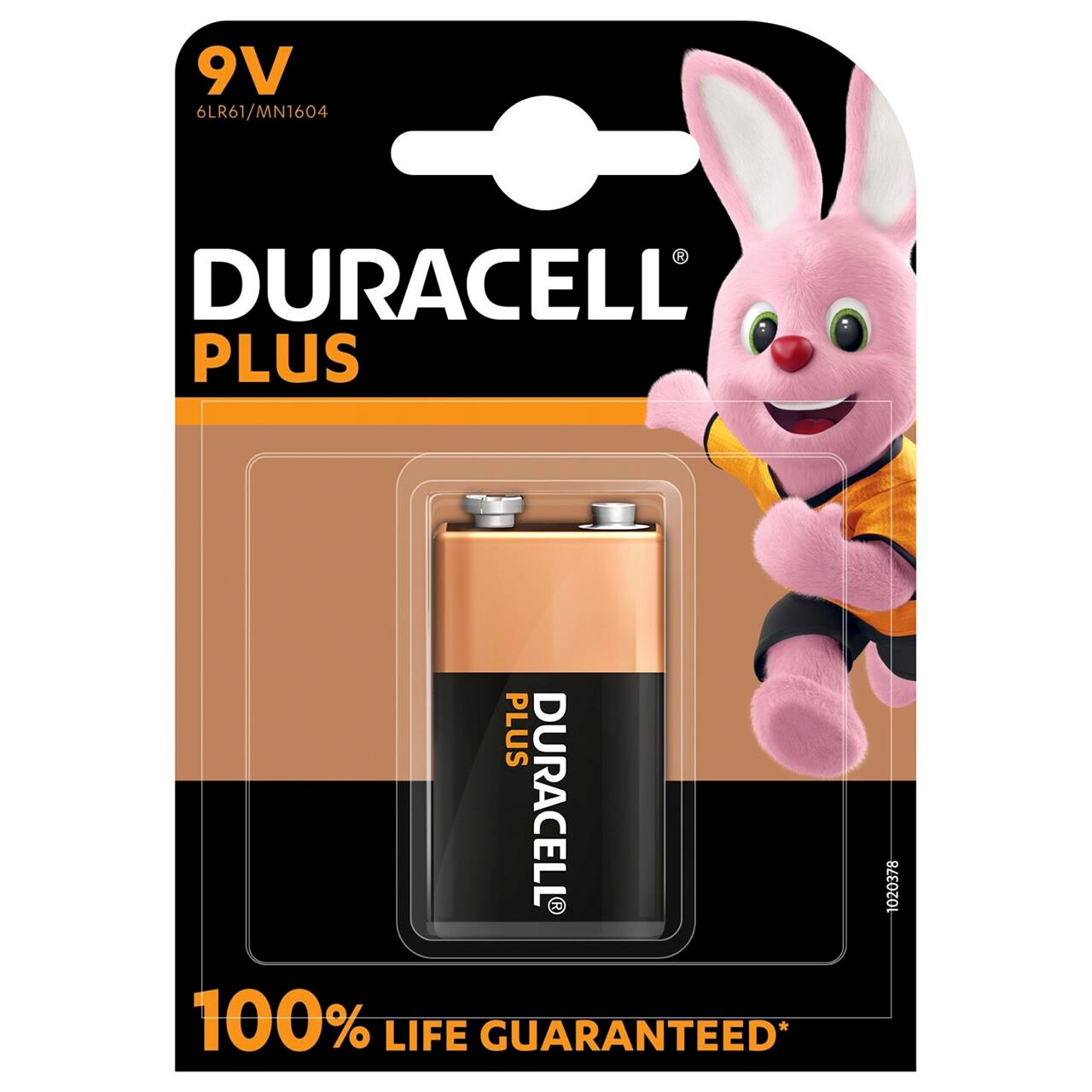 Duracell Batteri Plus Power 9v Alkaline 1stk/pak