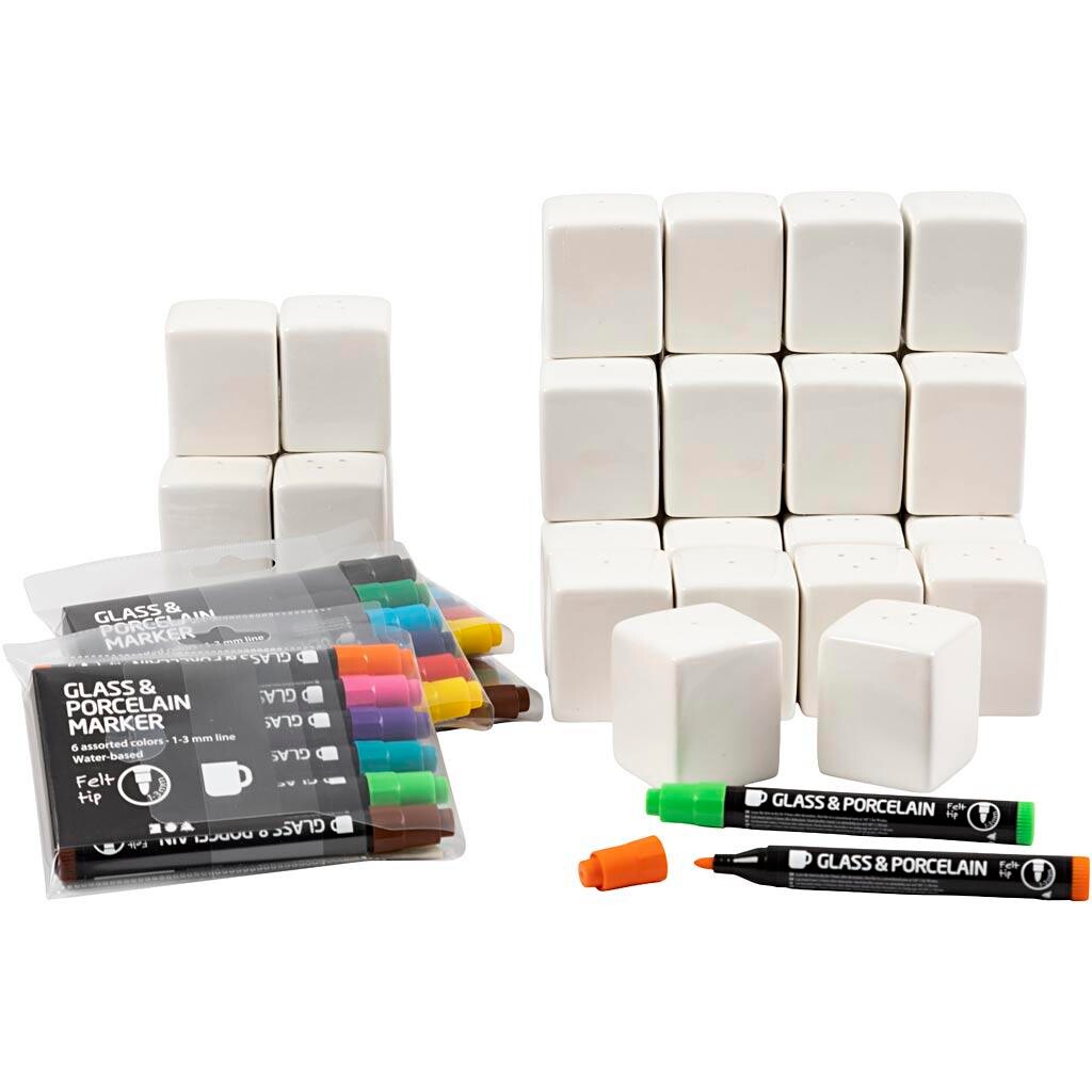 Klassesæt Salt- og pebersæt, 24 sæt