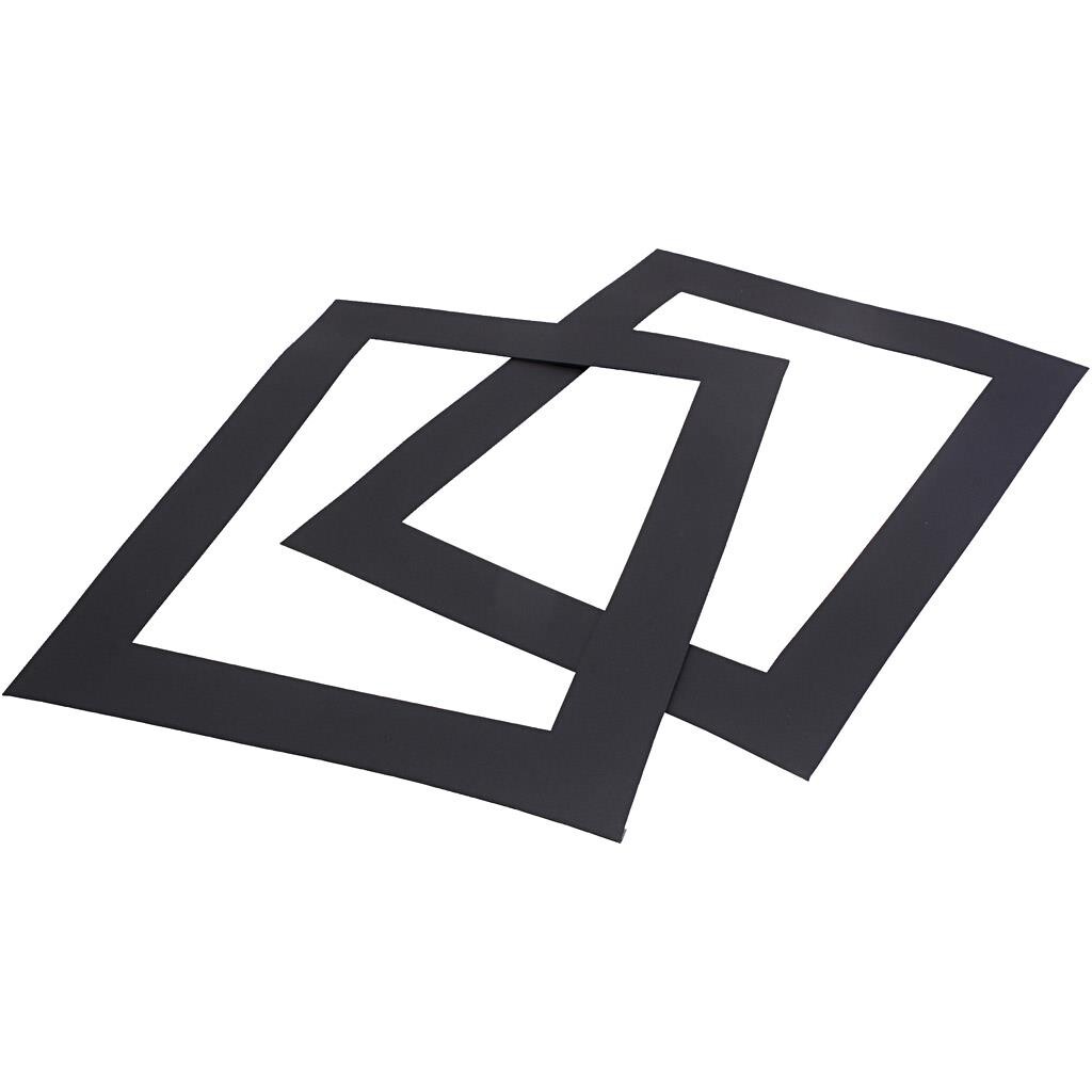 Passepartoutrammer, udstansede, A4, str. 28,5x37 c billede