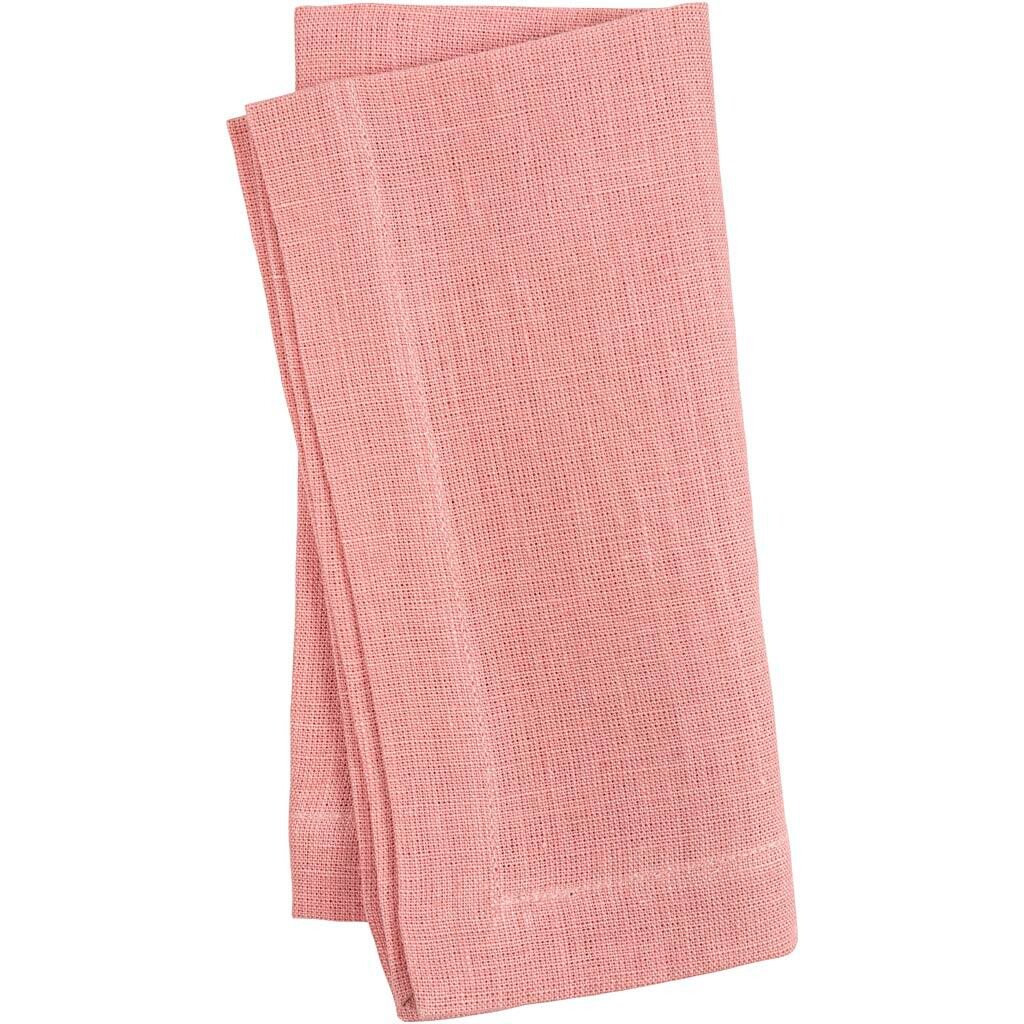 Stofserviet, str. 42 x 42 cm, 185 g, rosa, 2 stk./ billede