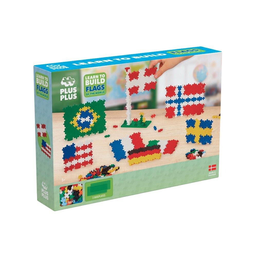 Billede af Plus Plus - Learn to Build - Verdensflag
