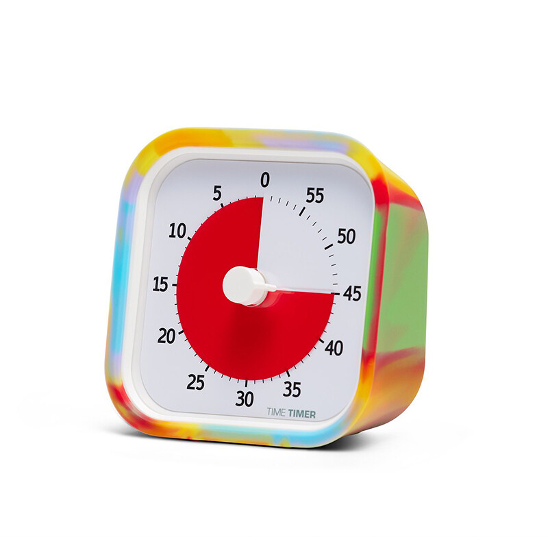 Time Timer MOD 9x9 cm, regnbuefarver