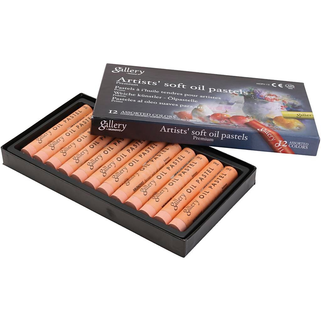 gallery oliepastelkridt, L: 7 cm, diam. 11 mm, lak billede