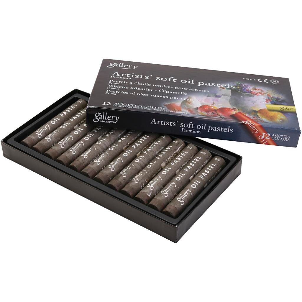 gallery oliepastelkridt, L: 7 cm, diam. 11 mm, bur billede