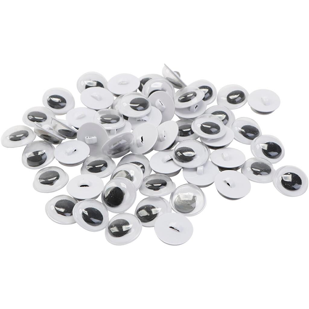 Rulleøjne til isyning, str. 10 mm, 100 stk./ 1 ps.