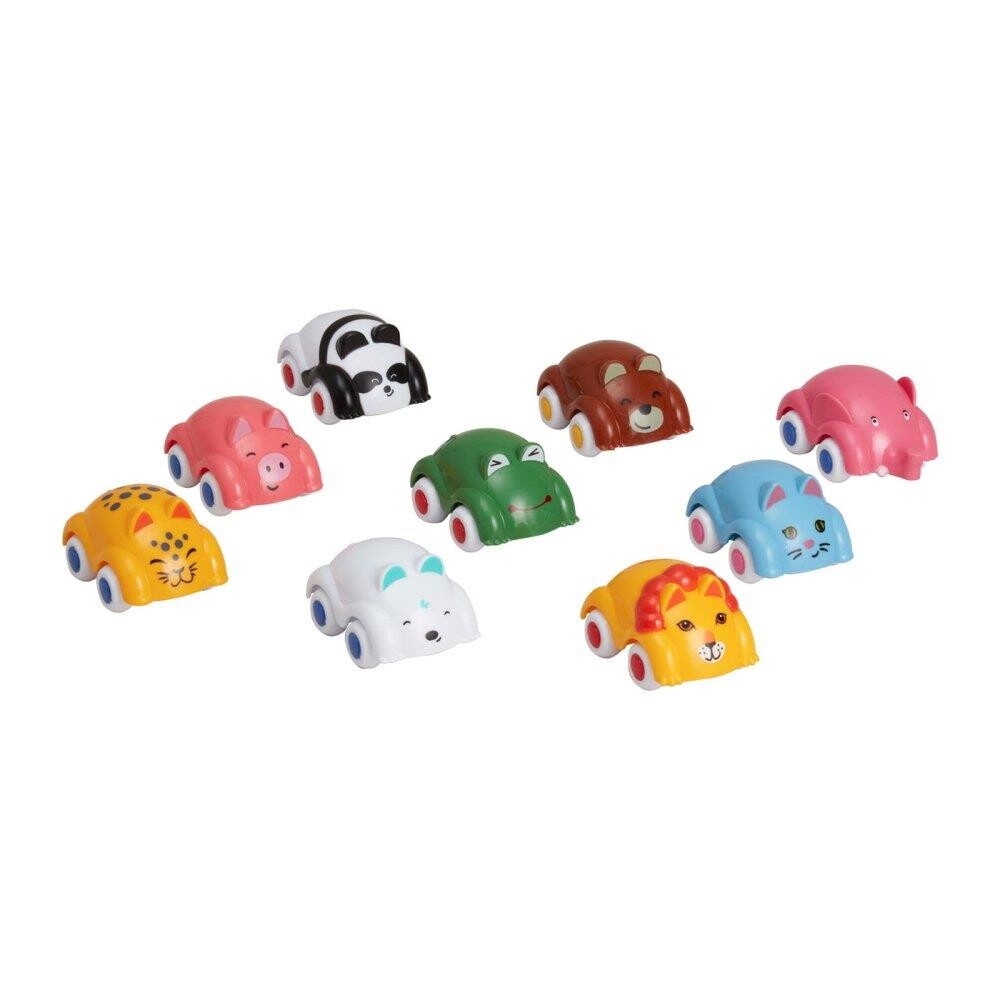 Vikingstoys bil med dyreansigt 1 stk billede