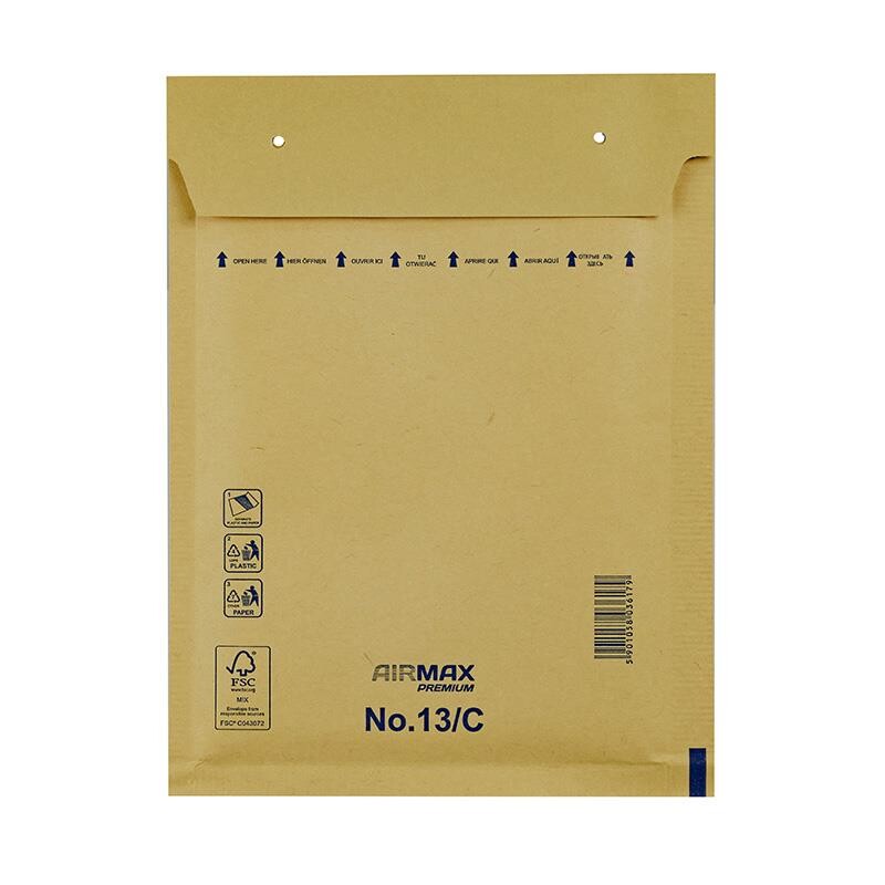 Boblepose Airmax 170x225mm brun No. 13/C 100 stk. billede