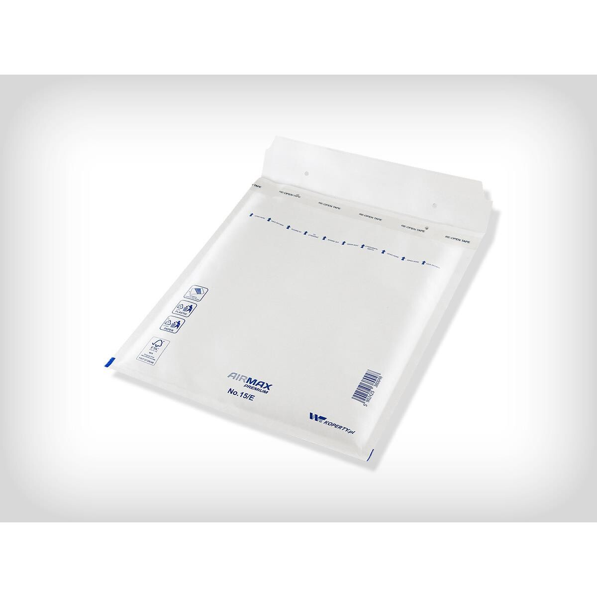 Boblepose Airmax 240x275mm hvid No. 15/E indv. 220x265mm 100stk/pak