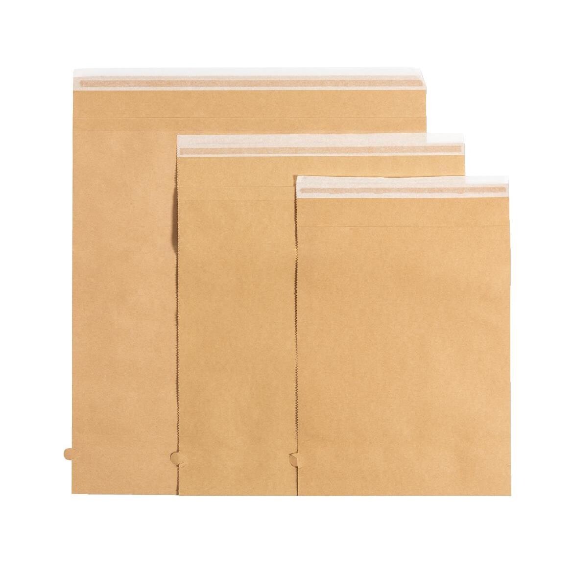 Papir E-handelspose m/genluk 250x320mm 110 gram350 stk.
