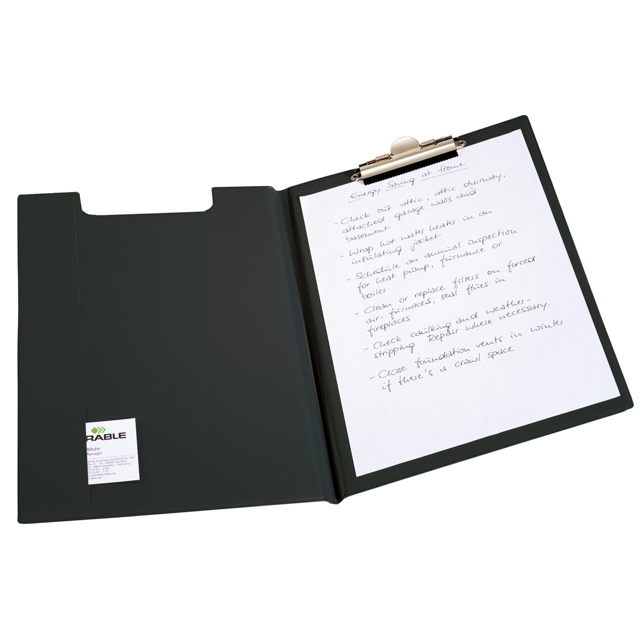 Clipboard dobbelt A4, sort billede