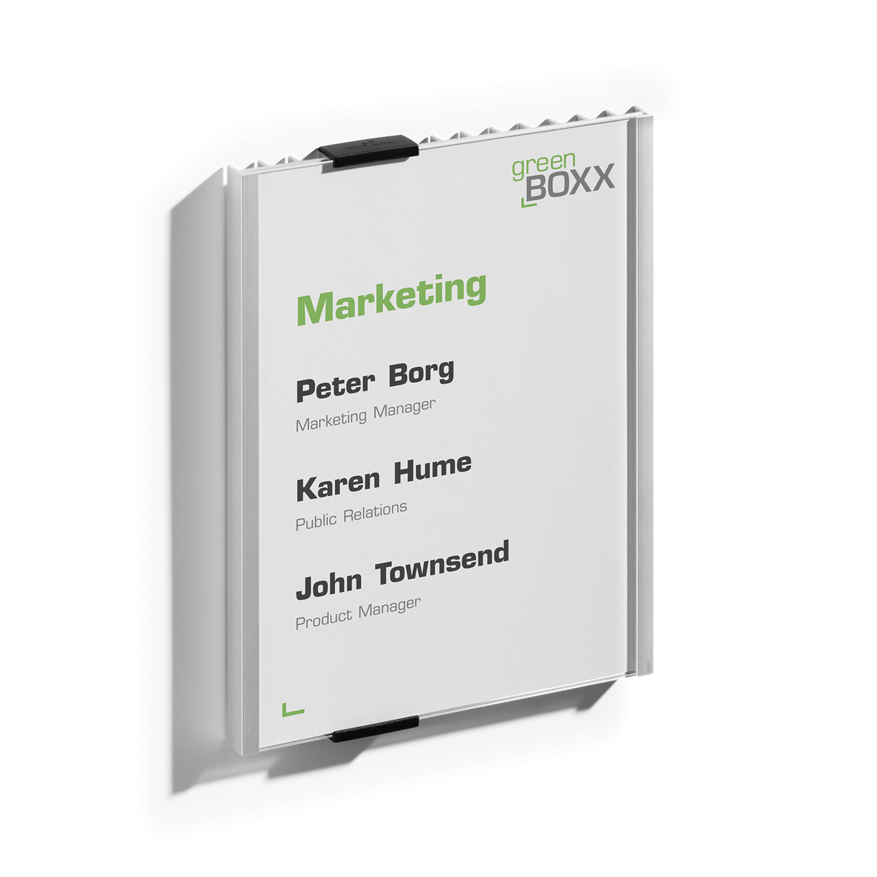 Durable Info Sign A5 dørskilt sølv