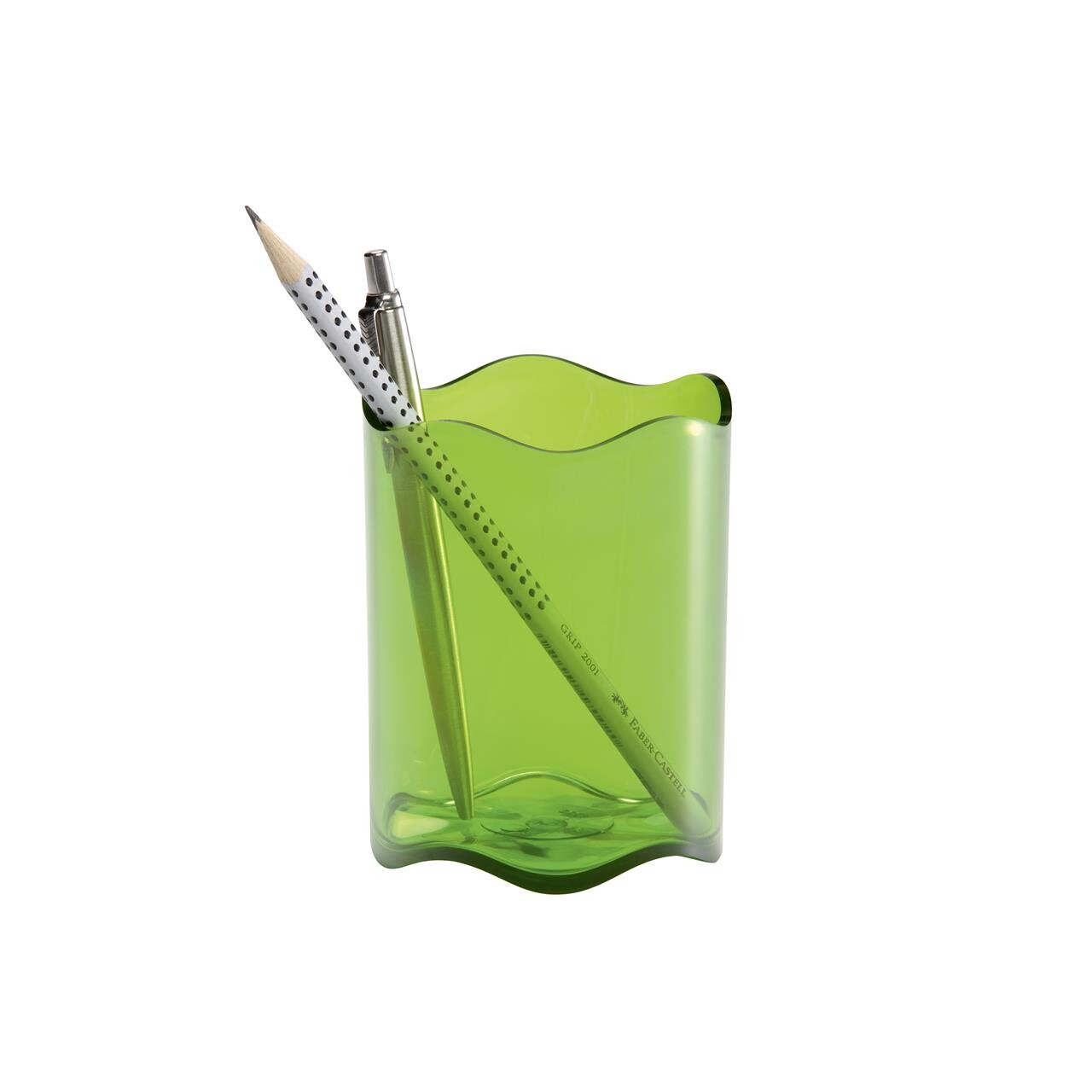 Penneholder, rund 102 mm høj, limegrøn