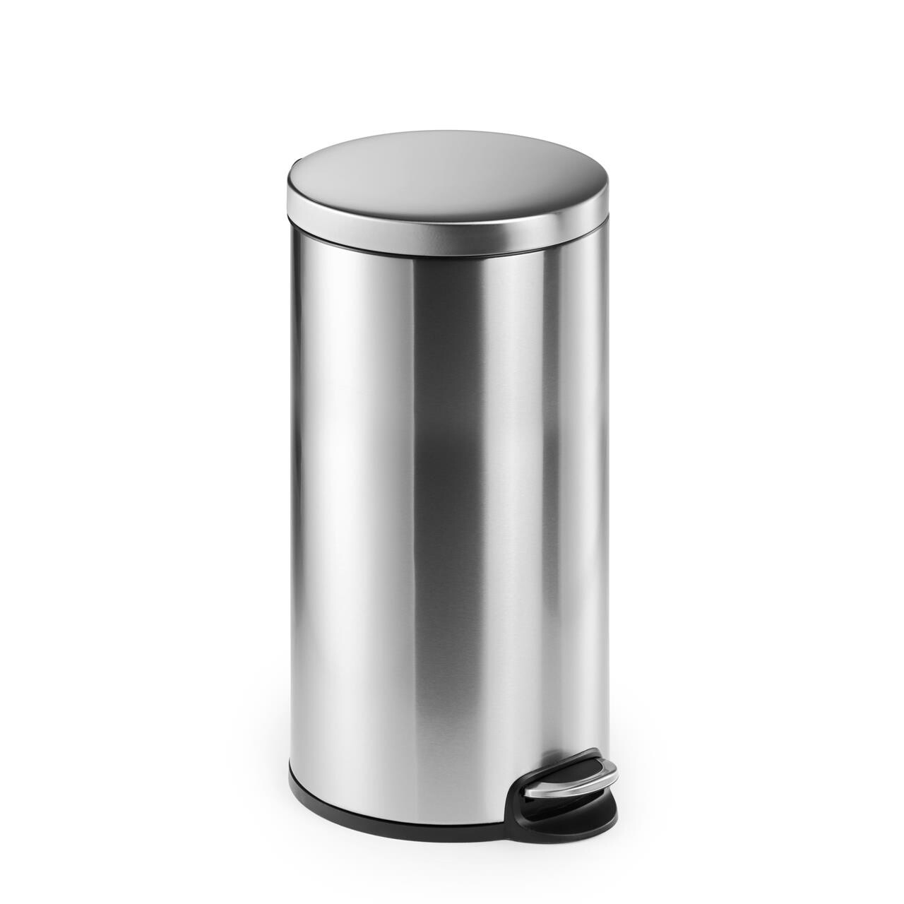 Pedalspand rustfri stål, 30L 65,5 cm. høj