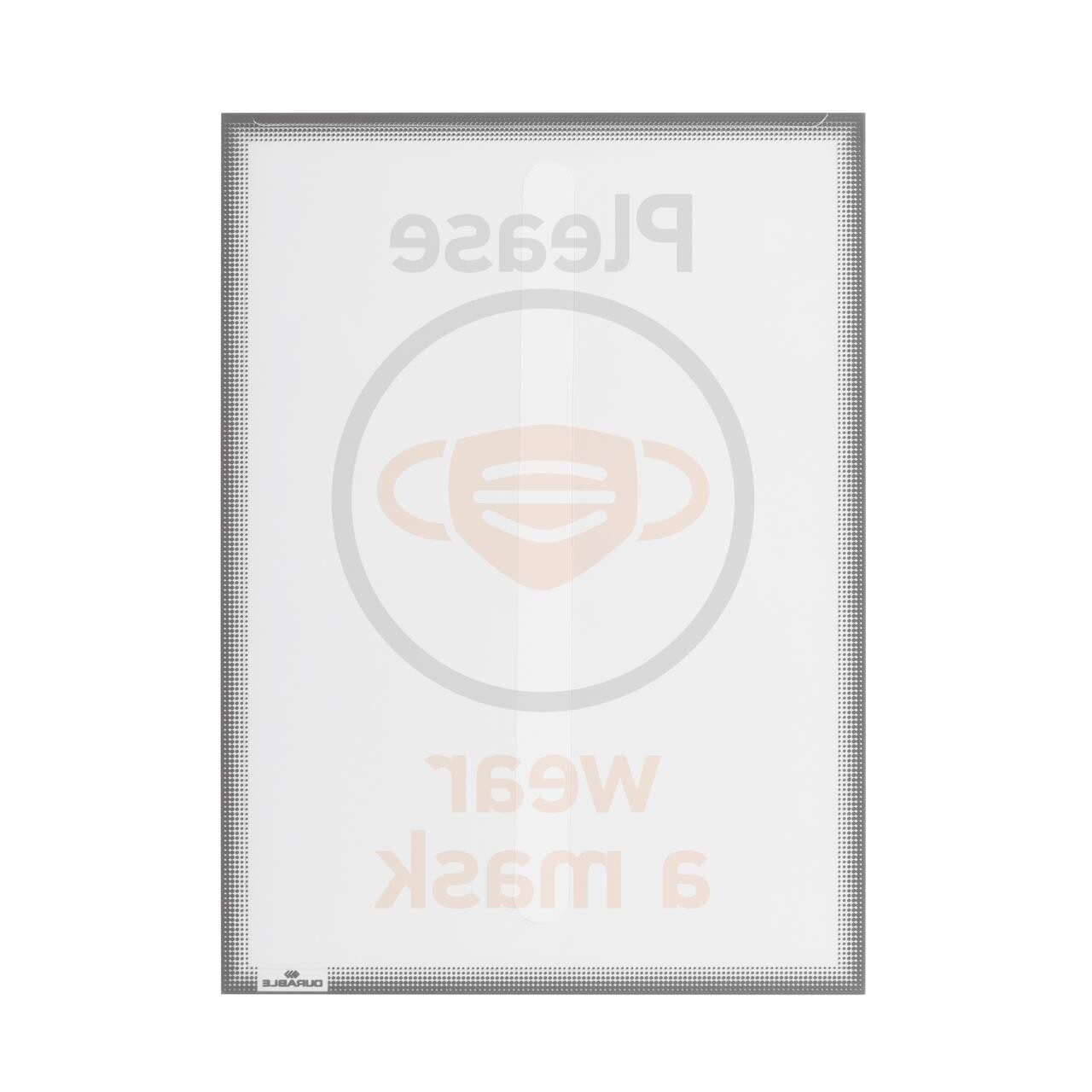 Durable 501557, A4, Plast, Grå, Transparent, 2 ark, 216 mm, 303 mm