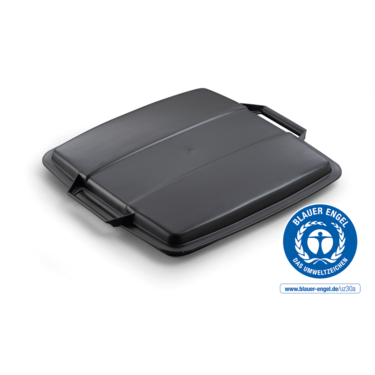 DURABIN Låg 90l ECO, Firkantet, Sort