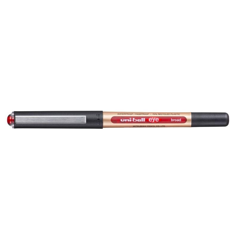 Rollerpen Uni-ball Eye Broad rød stregbredde 1mm 70%