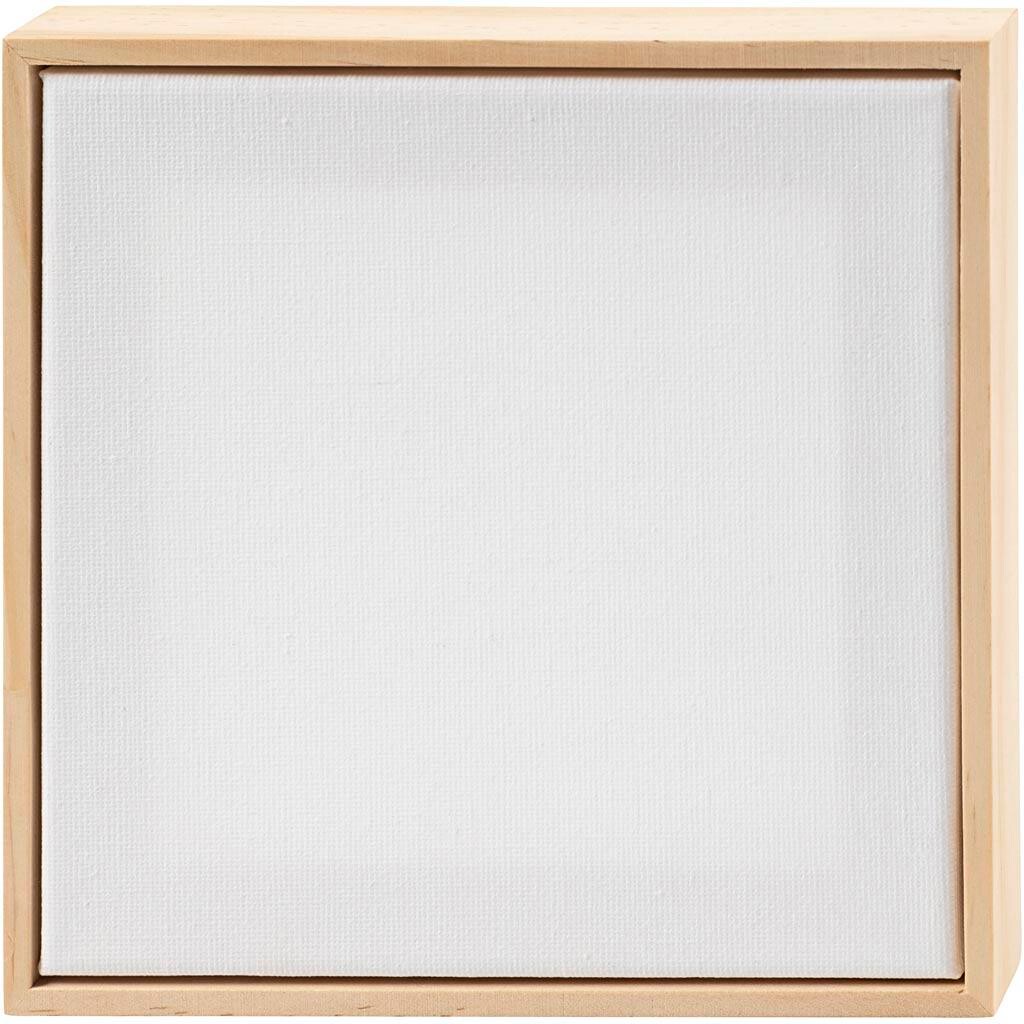 Malerlærred med træramme, str. 15,8x15,8 cm, 280 g