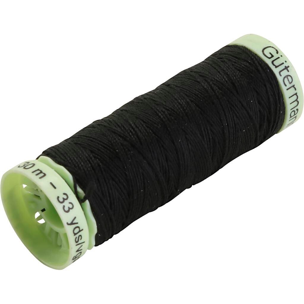 Knaptråd, sort, 30 m/ 1 rl.