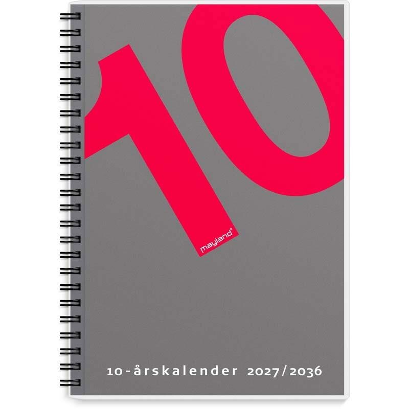 10-årskalender A5 m/illu. 2027