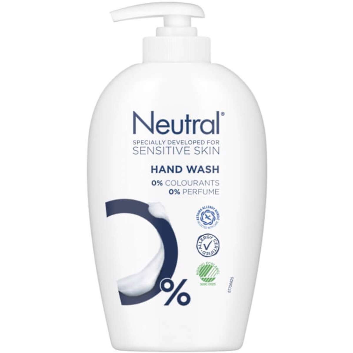 Cremesæbe Neutral, 250ml, u/farve & parf, m/pumpe