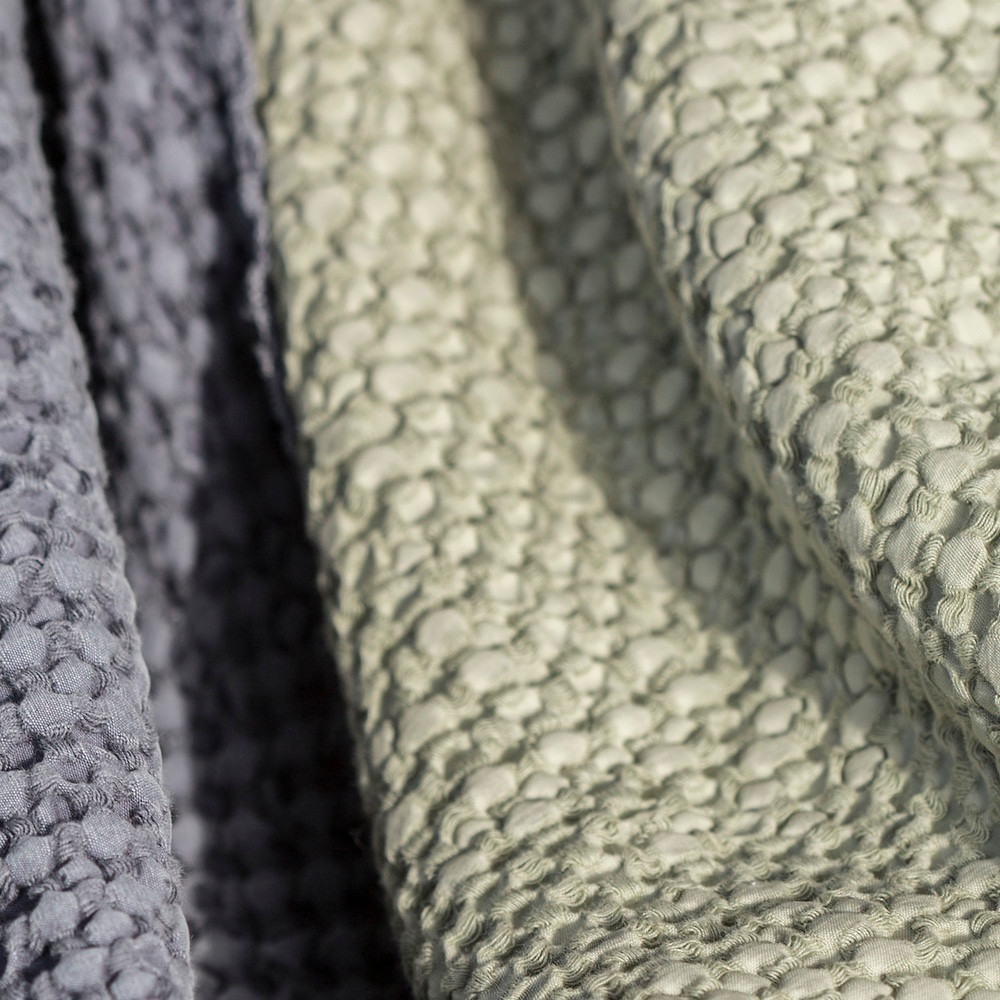 David Fussenegger plaid Vigo Weave støv grøn 140x200