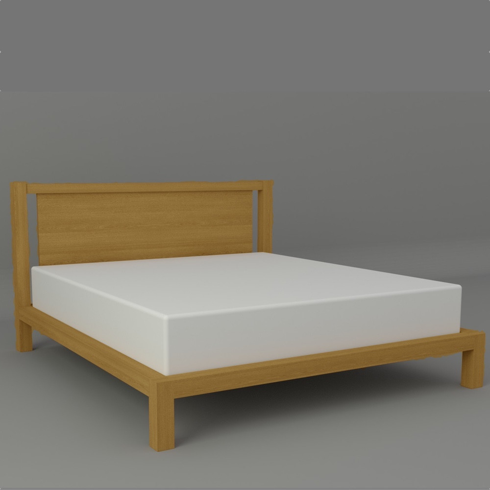 Magna olieret eg sengeramme 180x200 Hvid sengeramme 180x200