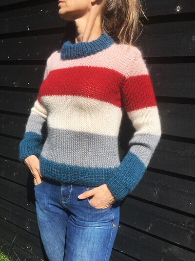 BREDSTRIBET MOHAIR SWEATER - PDF