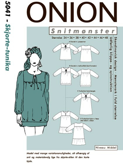 Snitmønster, Skjorte - tunika