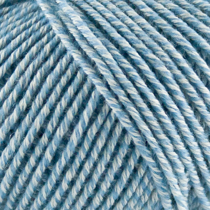 Fino Organic Cotton+Merino Wool, lys blåmeleret