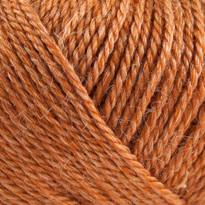 No.4 Organic Wool+Nettles, brændt orange