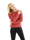 Sweater med V-hals eller rund hals PDF