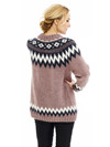 Oversize sweater med nordisk mønster
