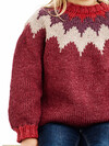 Tyk sweater med rundt bærestykke PDF