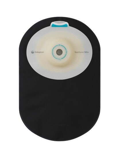 COLOPLAST SenSura Mio Sort Convex Dyb, lukket