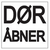 Dorma etiket "Dør Åbner" 