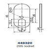 Ruko kamstykke 448320 t/205 lodret