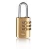Yale hængelås m/kode 22mm, Messing