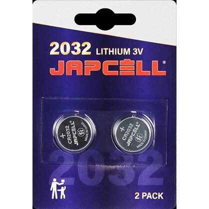 Japcell batteri CR2032 lithium batteri, 2 pak