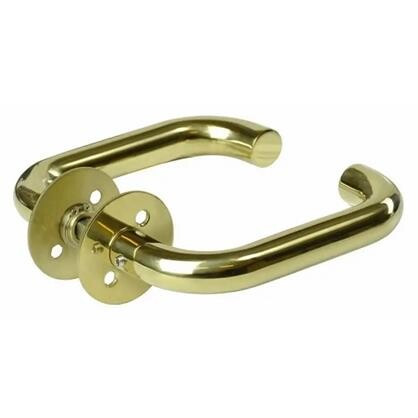ProZafe Dørgreb 19 U, massiv roset, CC30, PVD messing