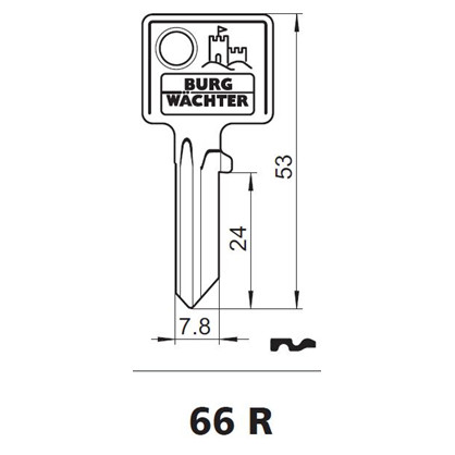Burg Wächter nøgleemne 66R