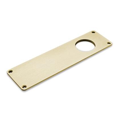 d line langskilt blind/Ø40mm hul, messing