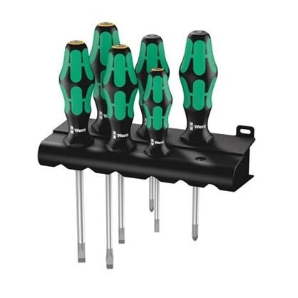 Wera skruetrækkersæt 334/355/6 Pz-lige - 6 dele.