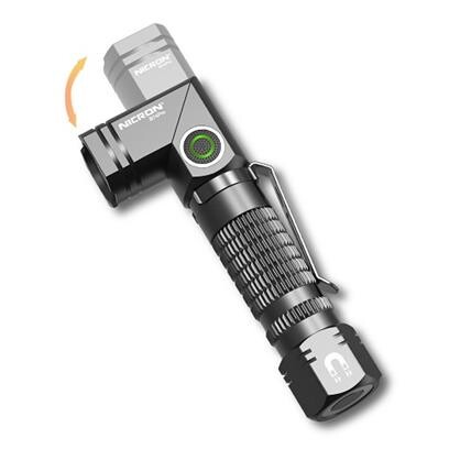 NICRON Genopladelig mini L-Twist lygte 700 lumen