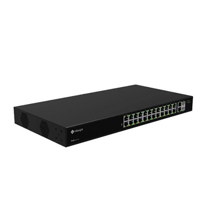 Milesight PoE Switch, 24xPoE, 2xGigabit-uplink + 2xSFP porte