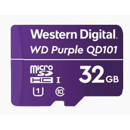 WD Purple, 32 GB, Mikro SDHC kort til overvågning