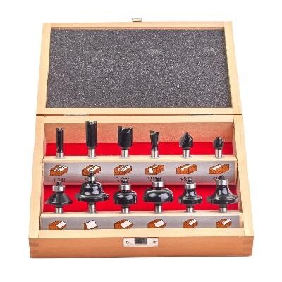 Milwaukee fræserjernssæt Router Bit Set - 12 dele.
